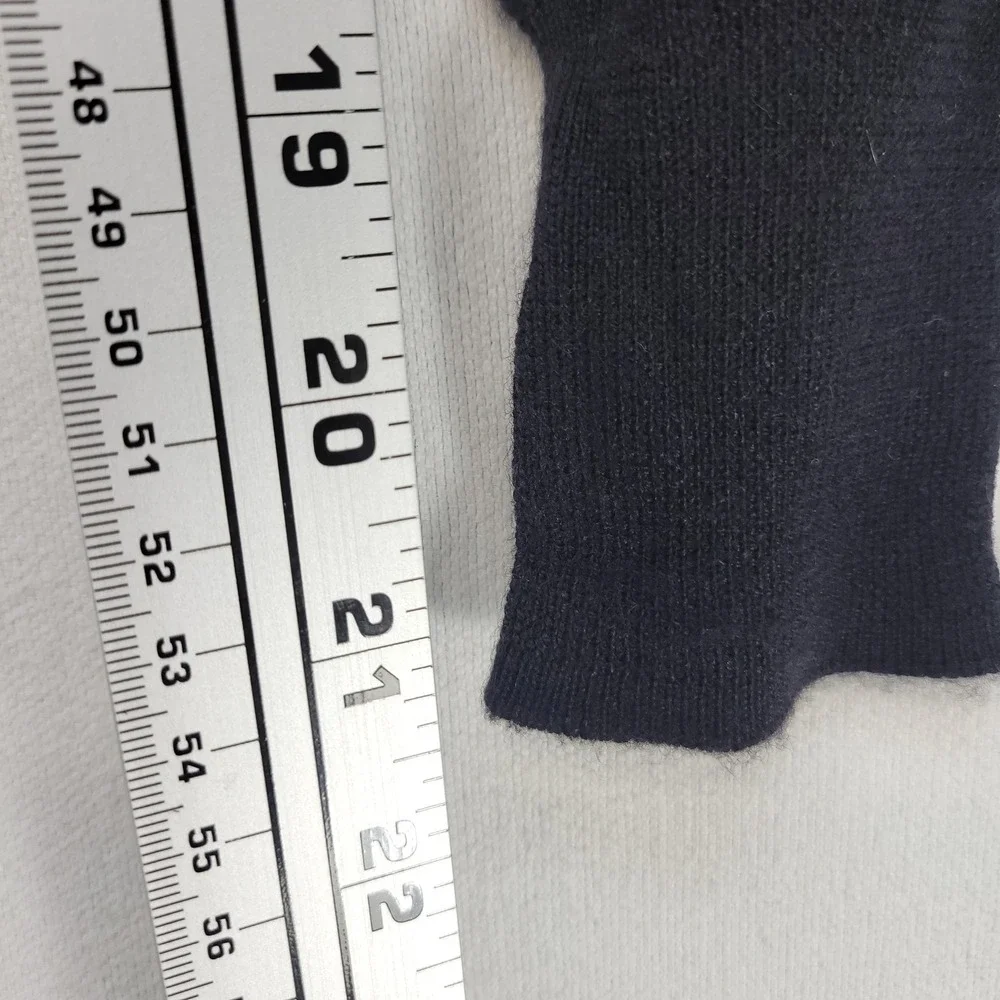 Peter Millar Sweater Mens M Black Mock Neck Wool Silk Cashmere Knit Luxury